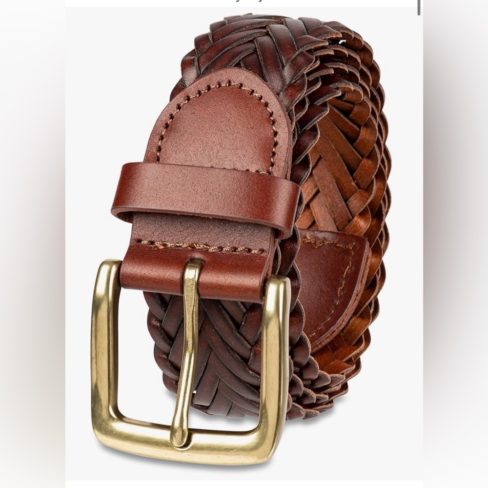 Amazon Essentials Men's Fully Adjustable Braided Belt, Size 32 NWT